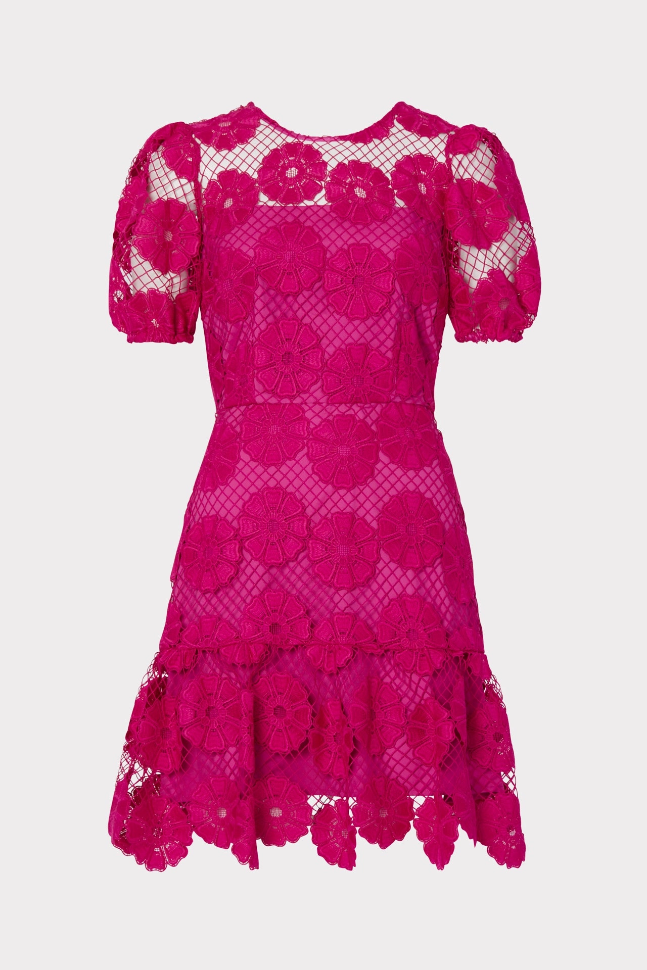 Yasmin Daisy Lace Dress Classic A-line design Trend Appeal