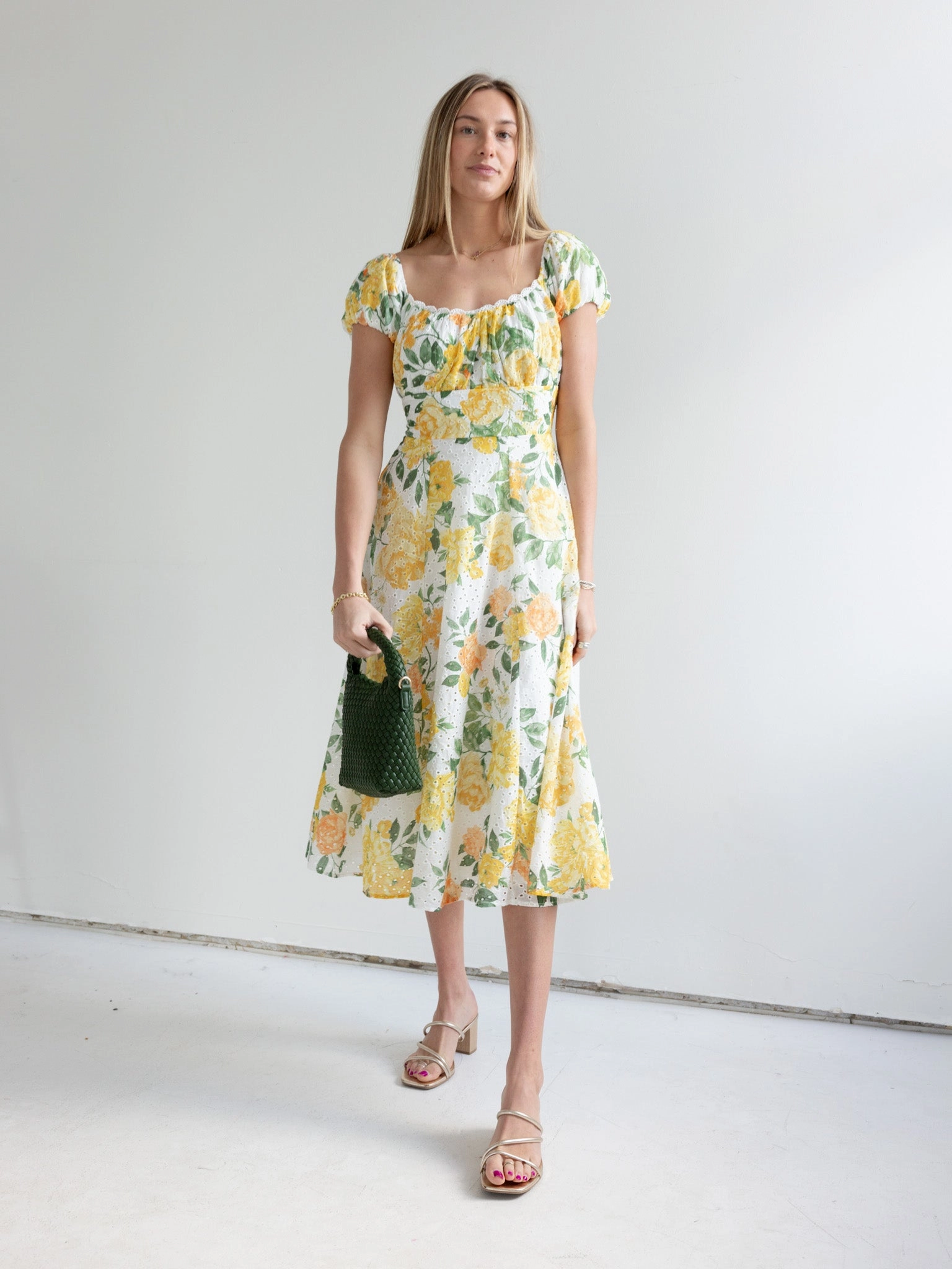 Yellow Rose Dress Love Energy Chic Layers