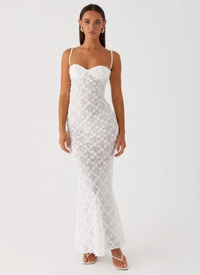 CrinkleResistantWeave That Girl Maxi Dress - White