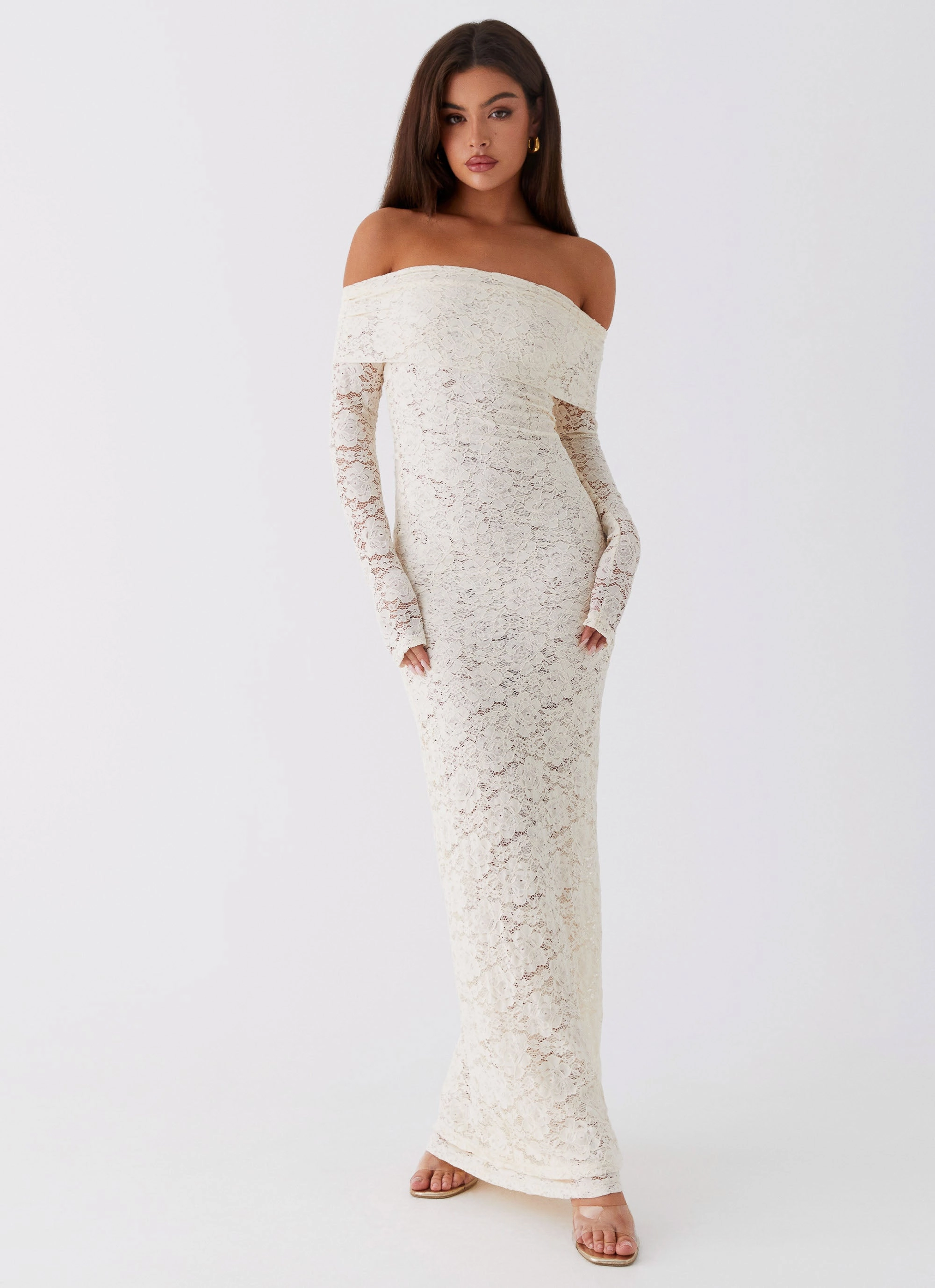 Yours Always Lace Maxi Dress - Ivory Style Base