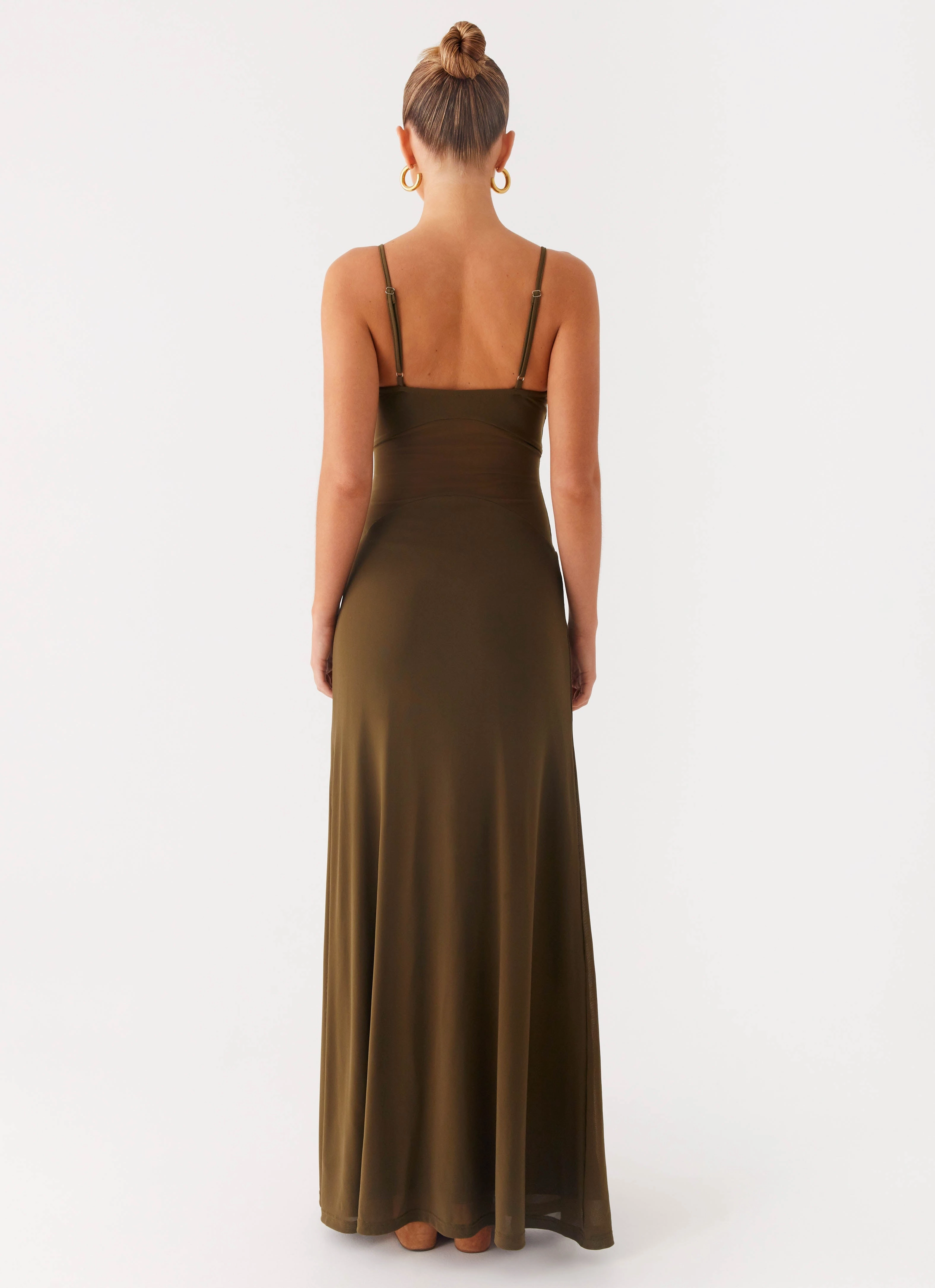 Starfall Maxi Dress - Khaki Versatile Cut