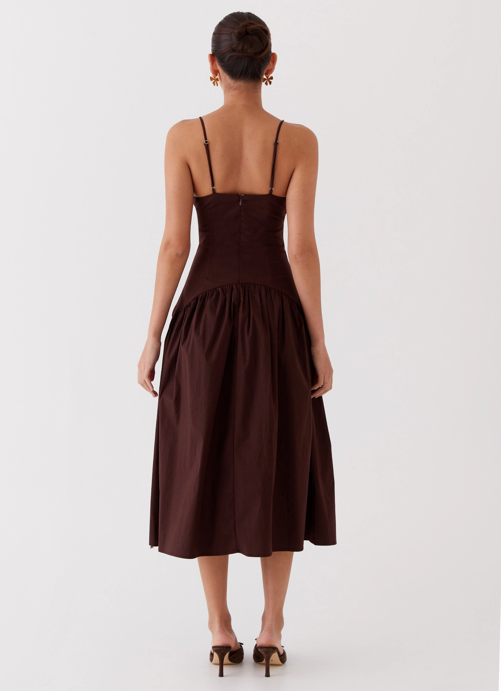 Yvette Corset Midi Dress - Chocolate All Timewear Art Event