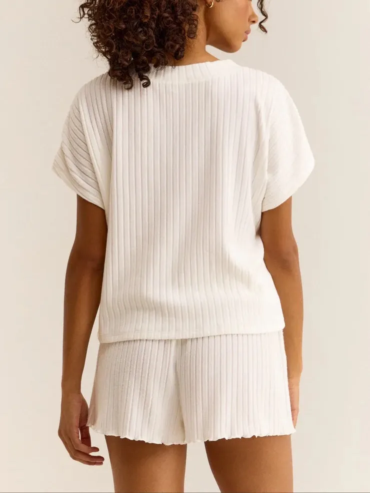 Z Supply Harper Rib V-Neck Top