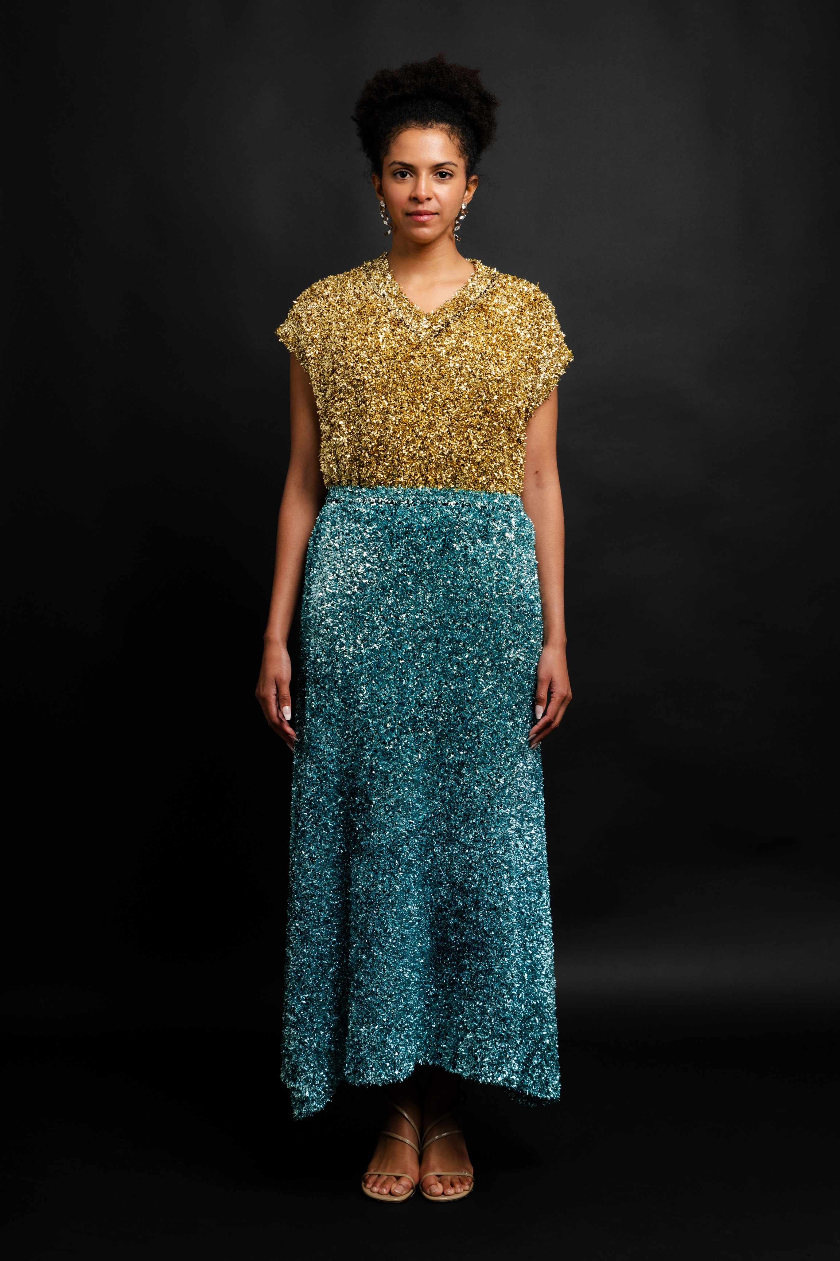 Sleek Appeal Zander Metallic Skirt