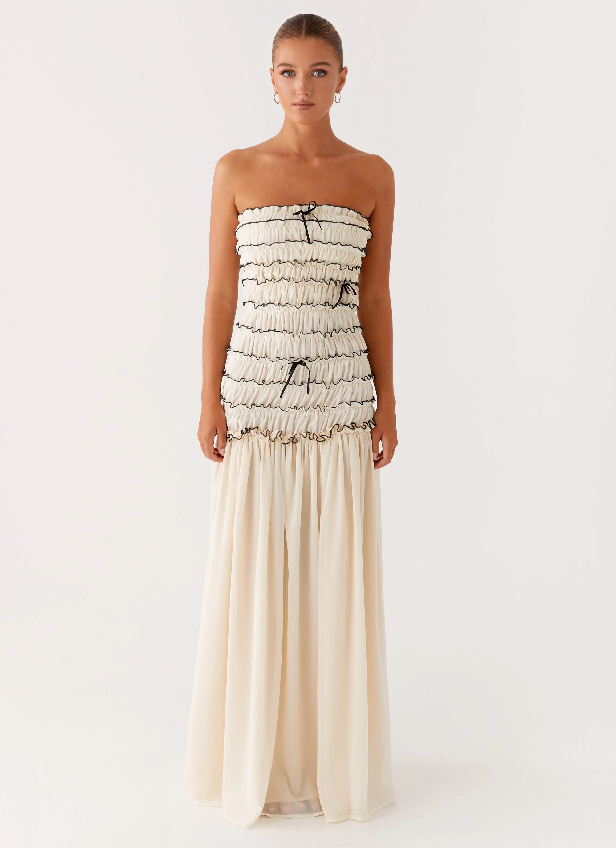 Zariah Maxi Dress - Ivory Bright Accent