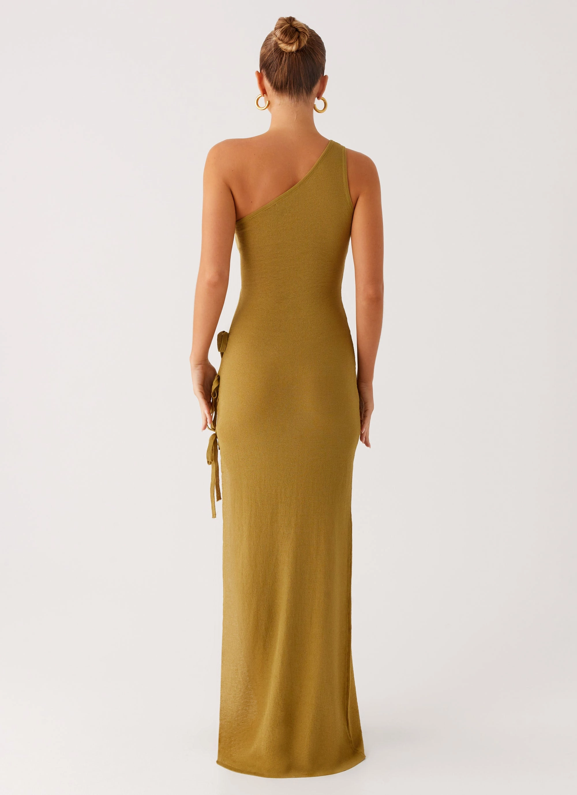 Zarnella Maxi Dress - Lime Versatile party outfit Slim Form