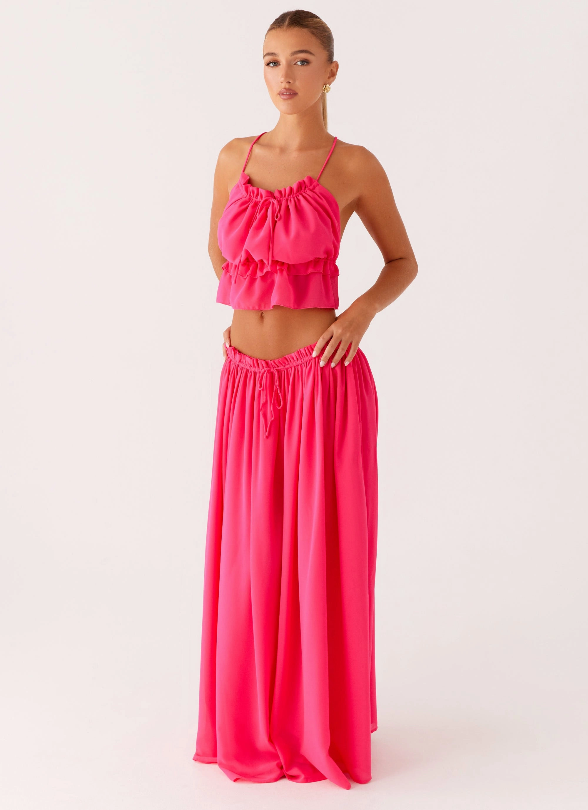 Zaya Maxi Skirt - Fuchsia Bestseller Item