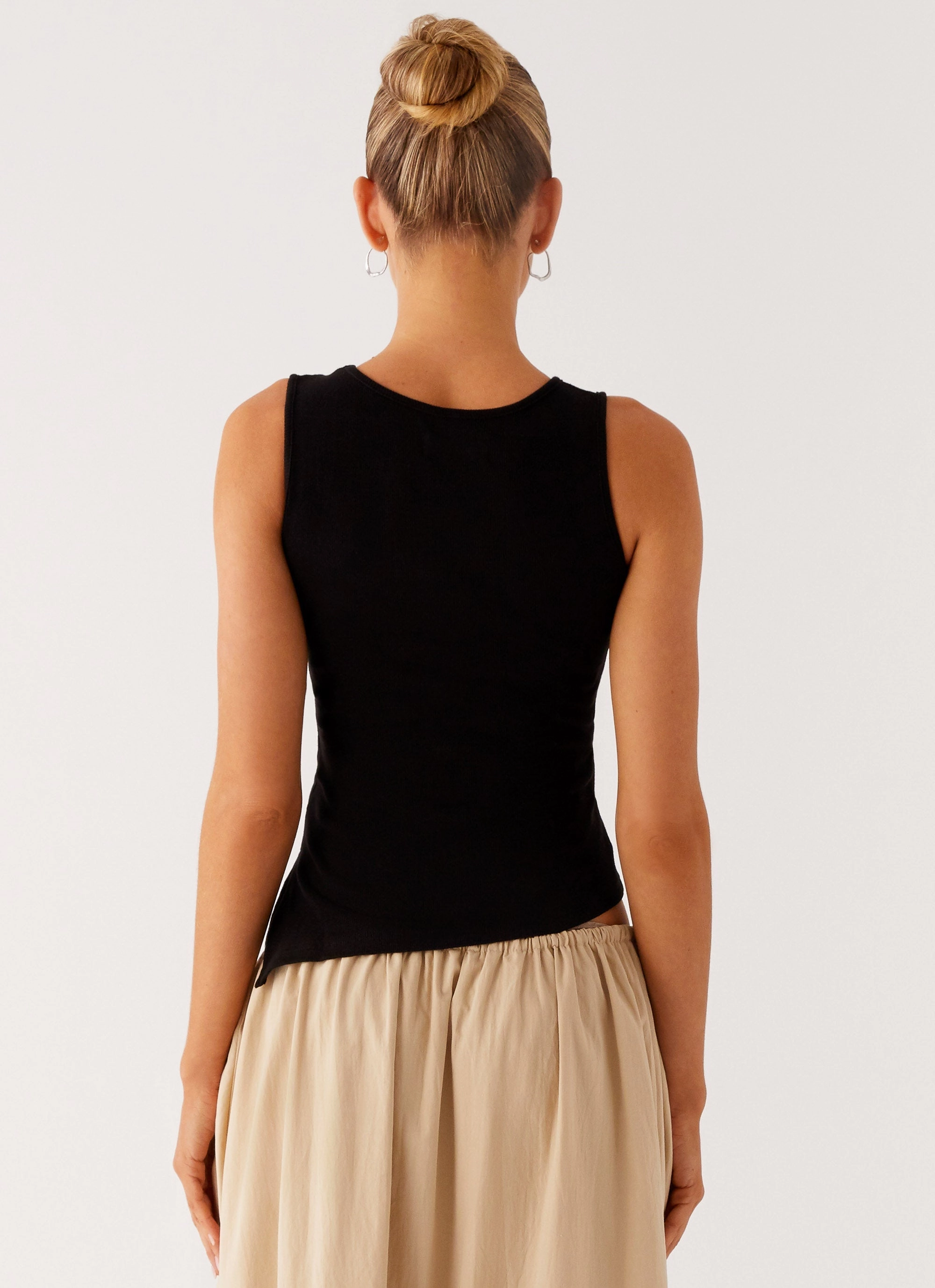 Breathable back panel Butter Soft Handfeel Zayne Tank Top - Black