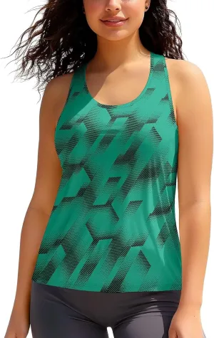 Zengjo Running Tanks for Women Moisture Wicking Athletic Workout Gym Tops Racerback