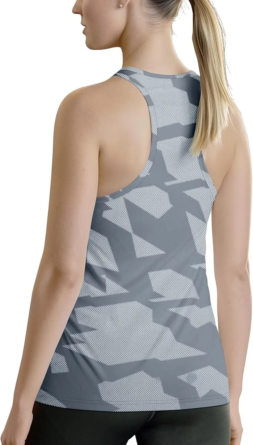Zengjo Sleeveless Athletic Tops for Women Moisture Wicking Running Workout Tanks