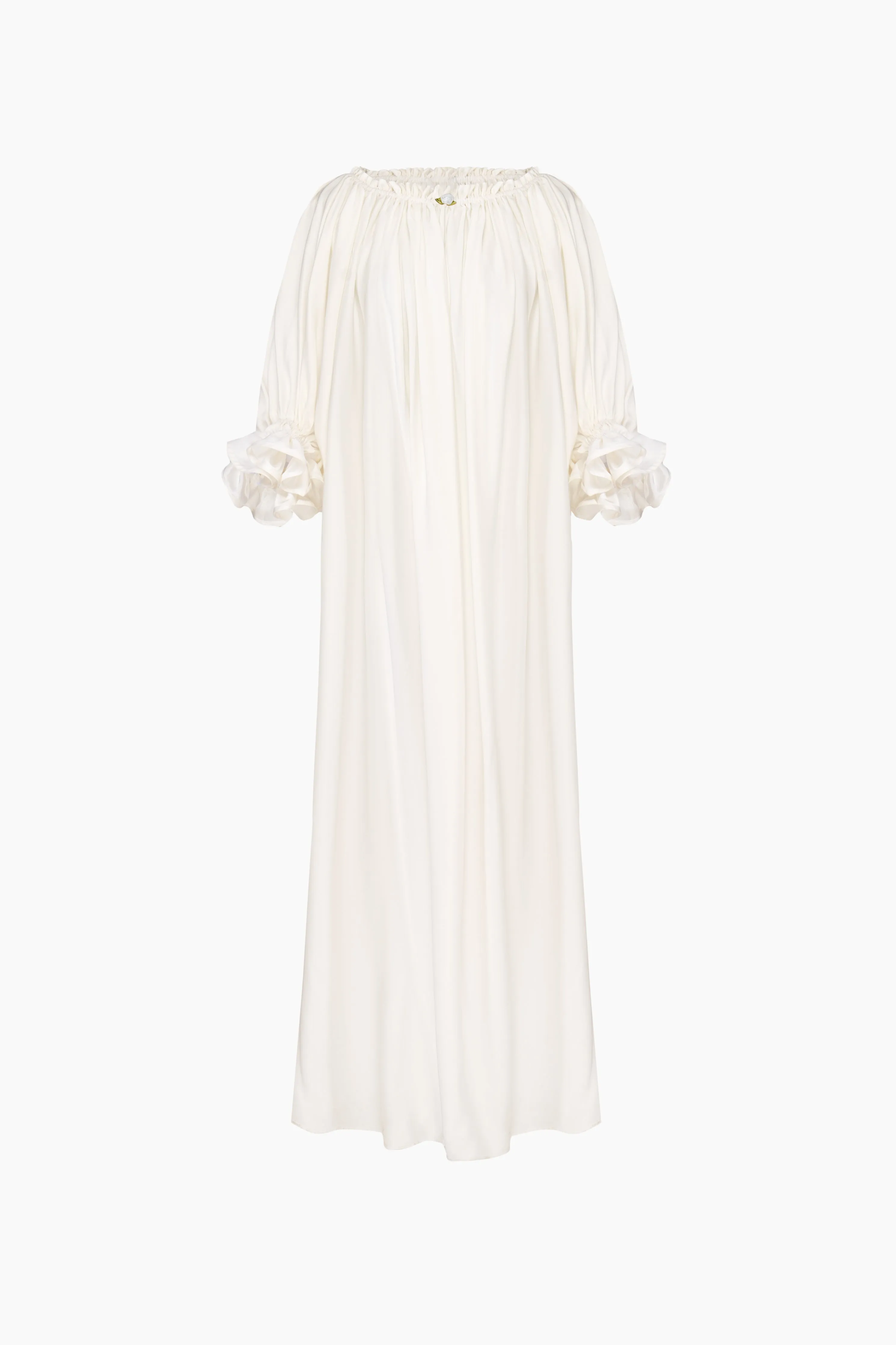 Zephir Off-the-shoulder Maxi Dress in White
