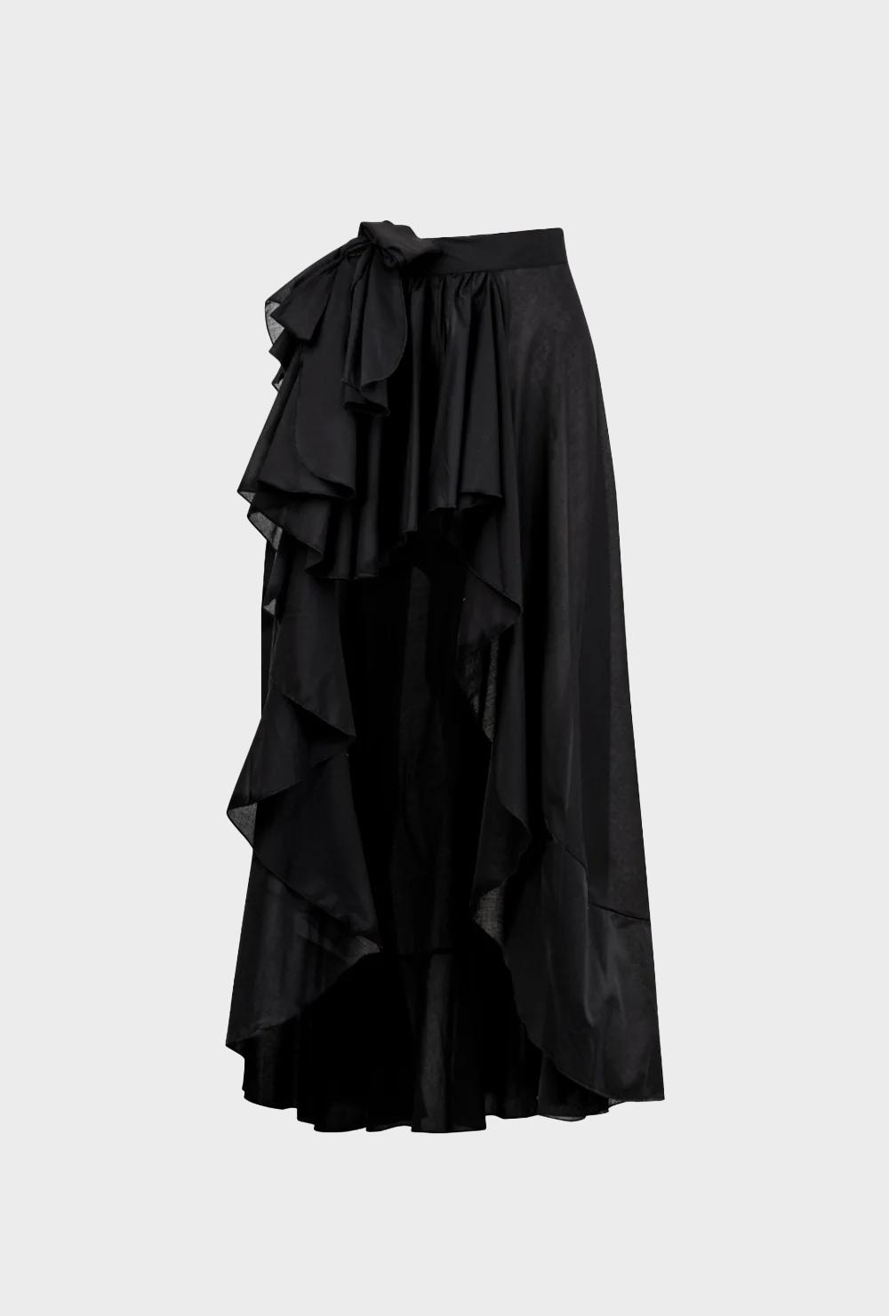 Durable Hemming BreathableMeshLining FLAMENCO SKIRT BLACK