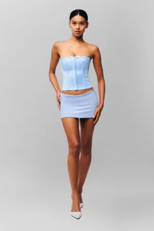 Hidden Storage Pocket Satin Corset