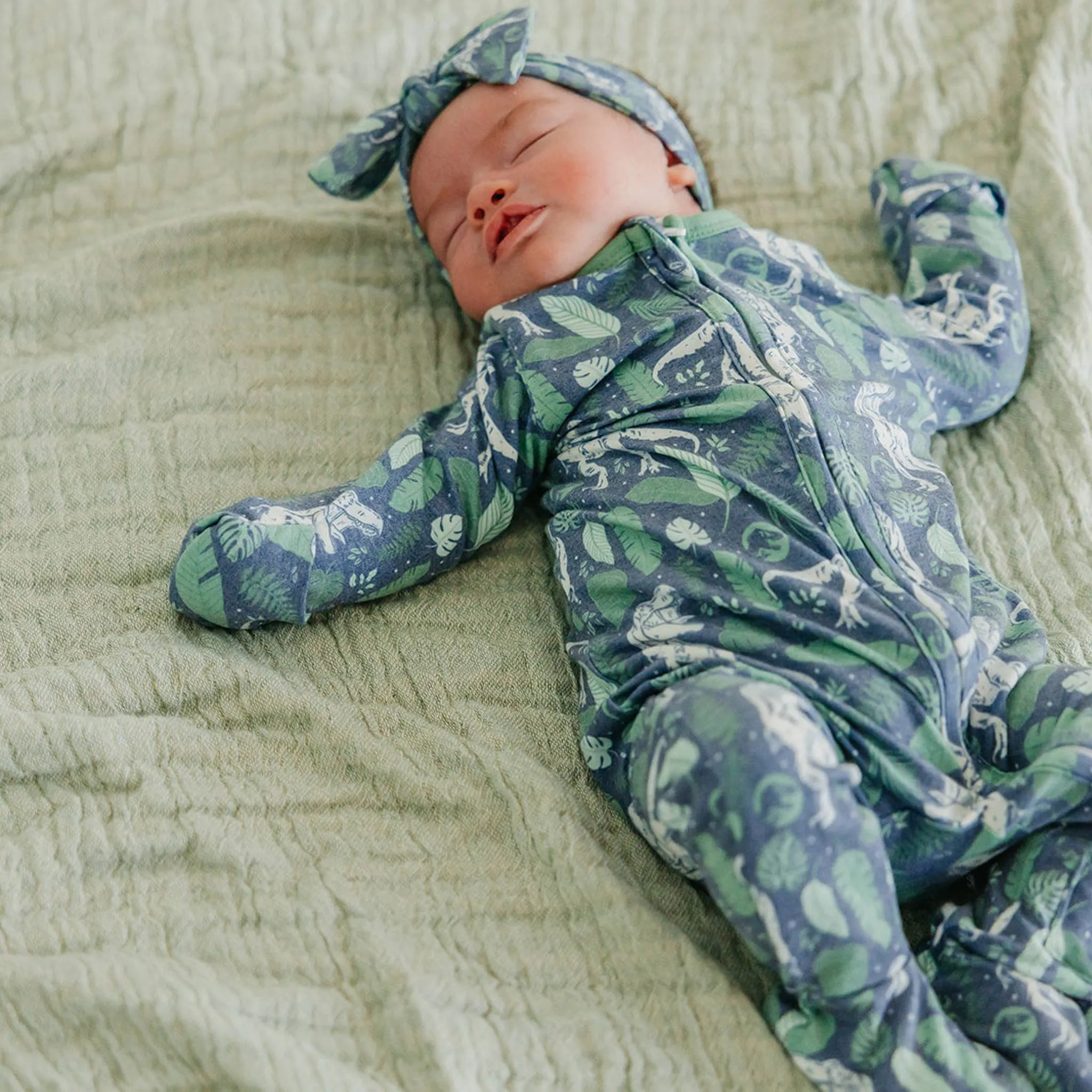 Zip-Up Footie Pajama - Jurassic Park