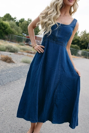 Zip Happens Denim Dress Daily Flex All Occasion