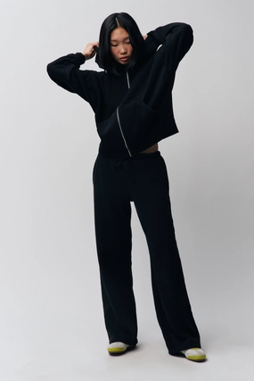 Zip Up Hoodie Work Outfit Gentle Fit