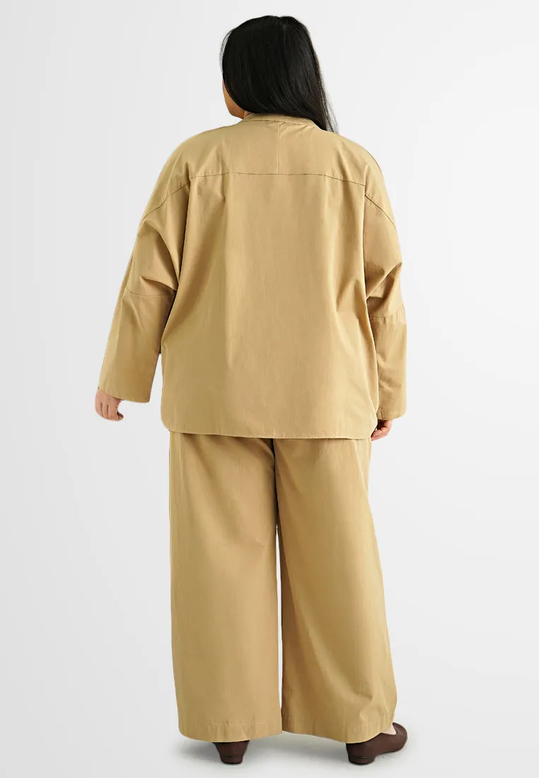 Zuzu Long Sleeve Oversized Shirt
