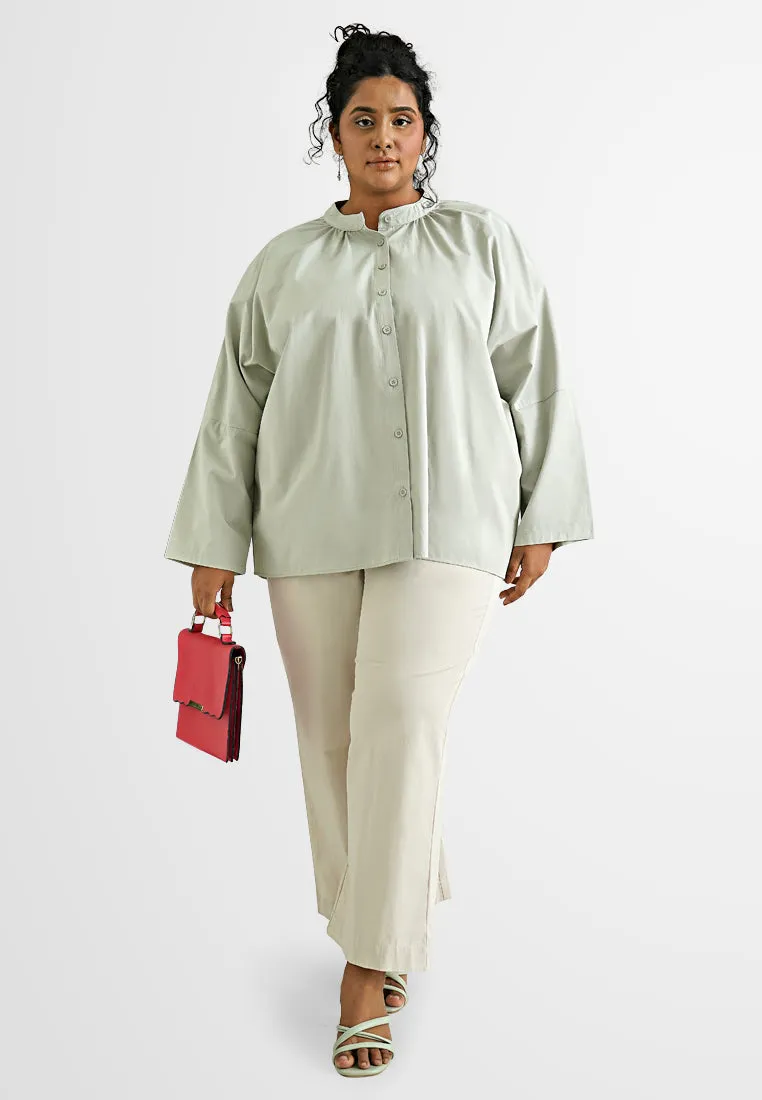 Zuzu Long Sleeve Oversized Shirt