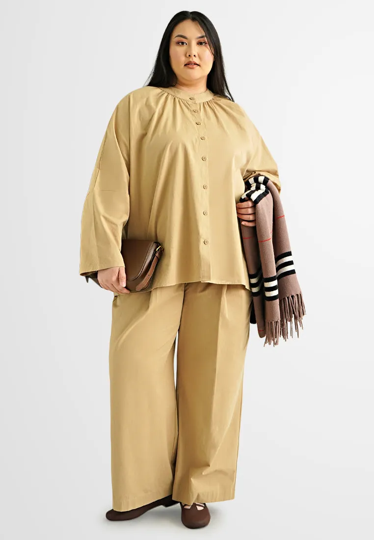 Zuzu Long Sleeve Oversized Shirt