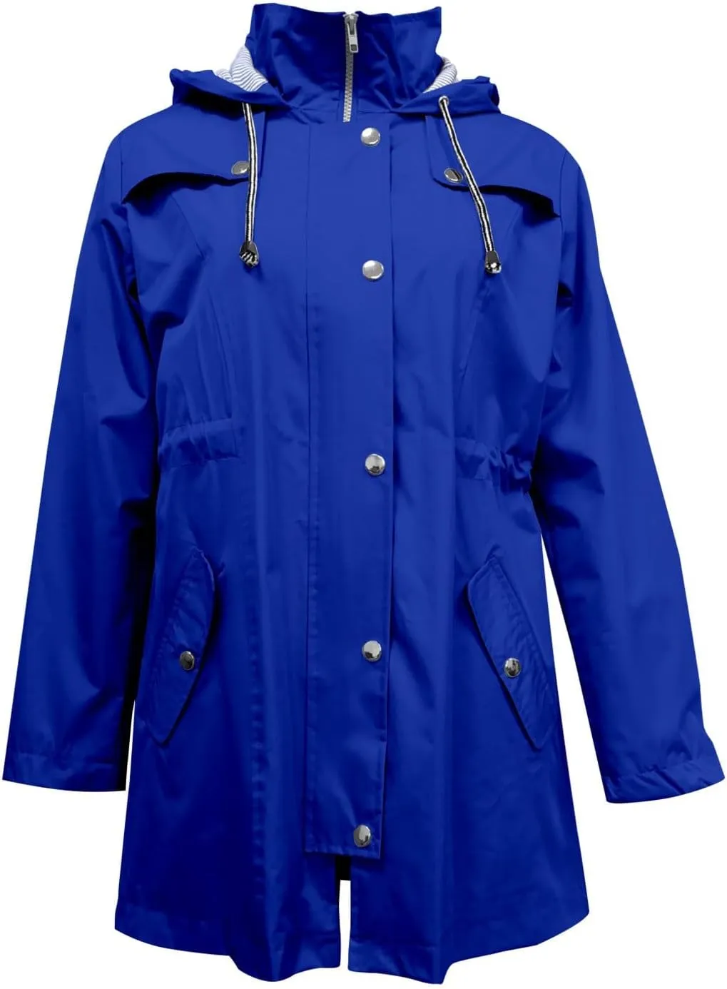 ZYXTIM Women's Rainy Day Waterproof Rain Jacket Fashion Fluorescent Outdoor Cycling Running Lightweight Raincoat Windbreaker