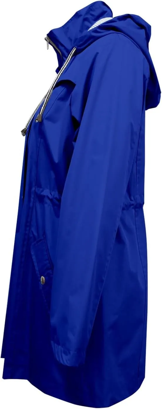 ZYXTIM Women's Rainy Day Waterproof Rain Jacket Fashion Fluorescent Outdoor Cycling Running Lightweight Raincoat Windbreaker